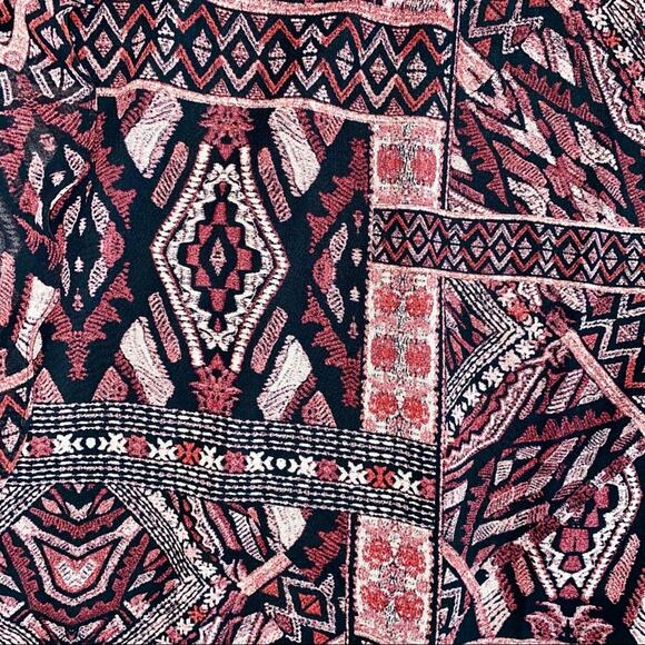 BCBGeneration Tribal Ikat Flutter Crossback Mini Dress Size Medium - Picture 6 of 16